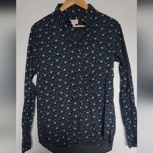 Club Monaco Mens Shirt Small - Floral Print